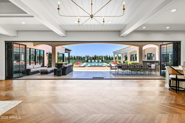 2339 E Virgo Pl, Chandler, AZ 85249 - lobby featuring beamed ceiling and recessed lighting