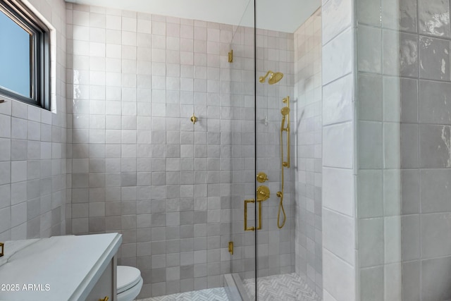 2339 E Virgo Pl, Chandler, AZ 85249 - bathroom featuring a shower stall and toilet