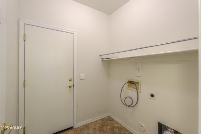 washroom featuring washer hookup, gas dryer hookup, and hookup for an electric dryer