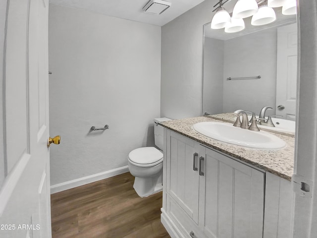 1750 E Mateo Cir Unit 103, Mesa, AZ 85204 - bathroom featuring vanity and wood finished floors