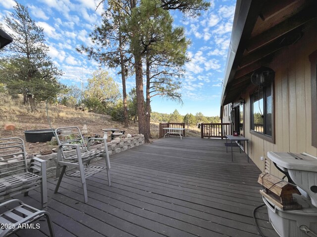 5408 Corda Ln, Show Low, AZ 85901 - view of wooden deck