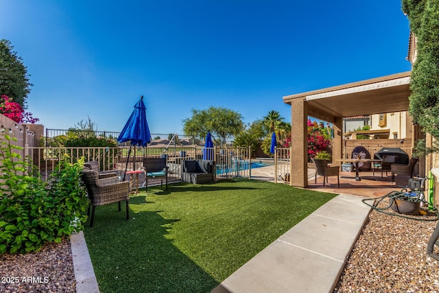 654 E Taylor Trl, San Tan Valley, AZ 85143 - view of yard featuring a patio