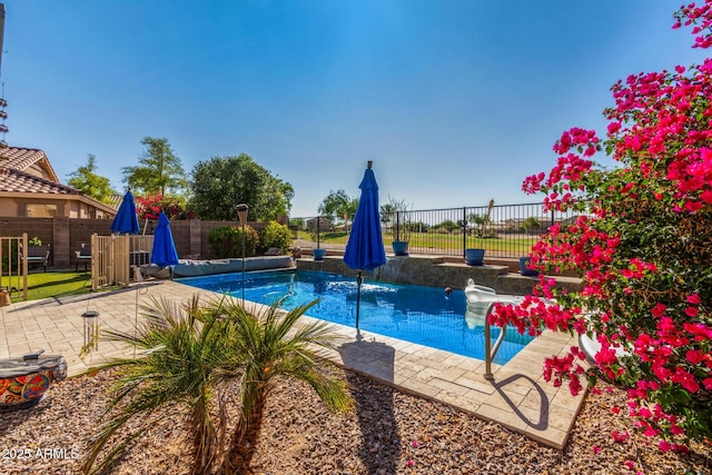 654 E Taylor Trl, San Tan Valley, AZ 85143 - view of swimming pool featuring a patio area