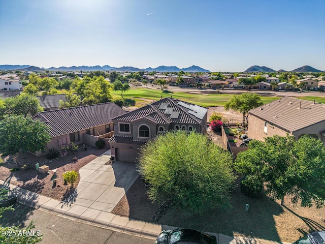 654 E Taylor Trl, San Tan Valley, AZ 85143 - aerial perspective of suburban area featuring a mountainous background