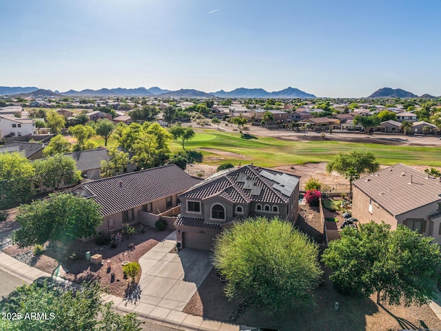 654 E Taylor Trl, San Tan Valley, AZ 85143 - aerial perspective of suburban area featuring mountains and a golf club