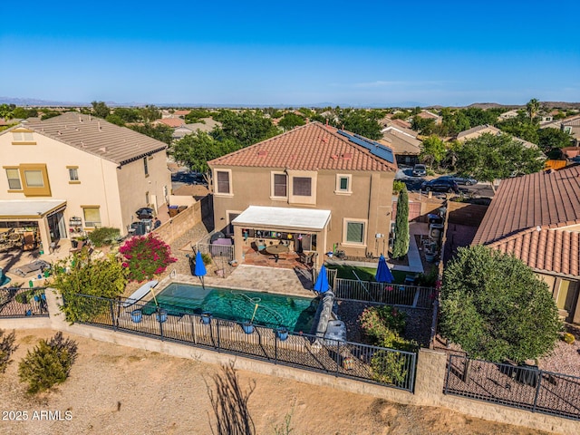 654 E Taylor Trl, San Tan Valley, AZ 85143 - back of house featuring a fenced backyard, stucco siding, and a patio area