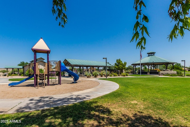654 E Taylor Trl, San Tan Valley, AZ 85143 - community playground featuring a gazebo and a yard