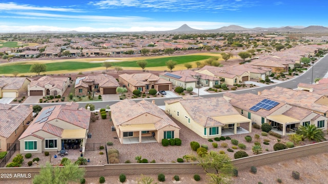 aerial view featuring a mountain view