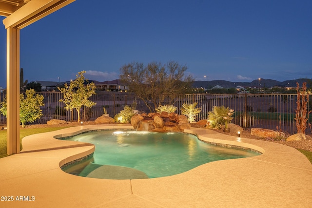26673 W Ponderosa Ln, Buckeye, AZ 85396 - view of swimming pool featuring a fenced in pool and a fenced backyard