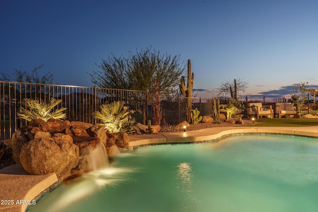 26673 W Ponderosa Ln, Buckeye, AZ 85396 - view of swimming pool with fence