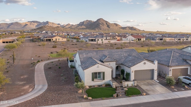 26673 W Ponderosa Ln, Buckeye, AZ 85396 - birds eye view of property with a residential view and a mountain view