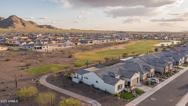 26673 W Ponderosa Ln, Buckeye, AZ 85396 - aerial view with view of golf course, a residential view, and a mountain view