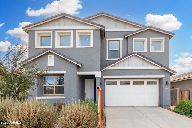 view of front of home featuring a garage