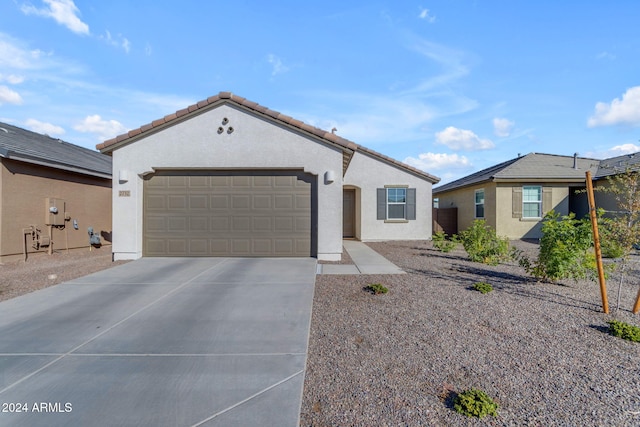 view of front of home featuring a garage