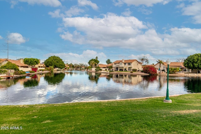 water view featuring a residential view