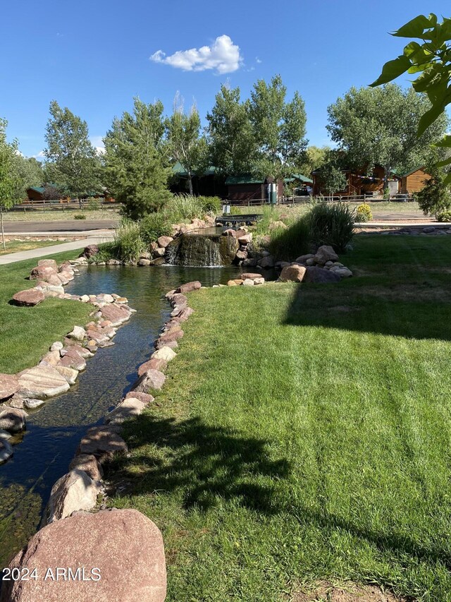 2361 Quarter Horse Trl Unit 232, Overgaard, AZ 85933 - view of yard featuring a garden pond