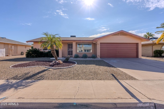 ranch-style house with a garage