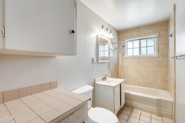 3001 N 21st Ave, Phoenix, AZ 85015 - full bath with toilet, bathtub / shower combination, vanity, and tile patterned floors
