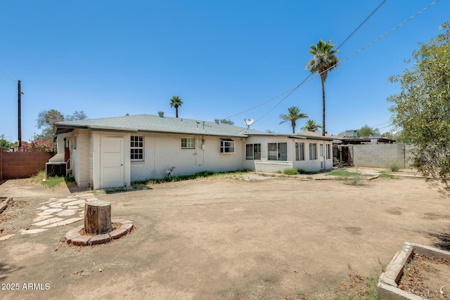 3001 N 21st Ave, Phoenix, AZ 85015 - rear view of house with brick siding and central AC