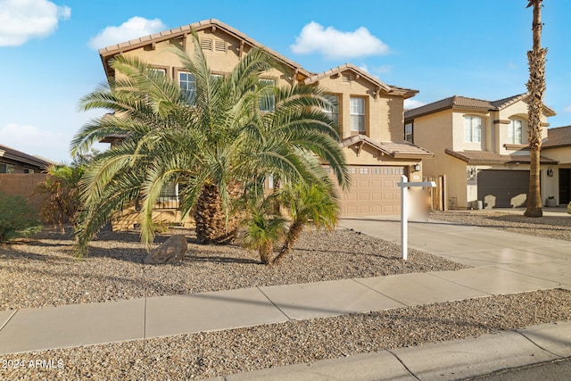 view of front of home featuring a garage