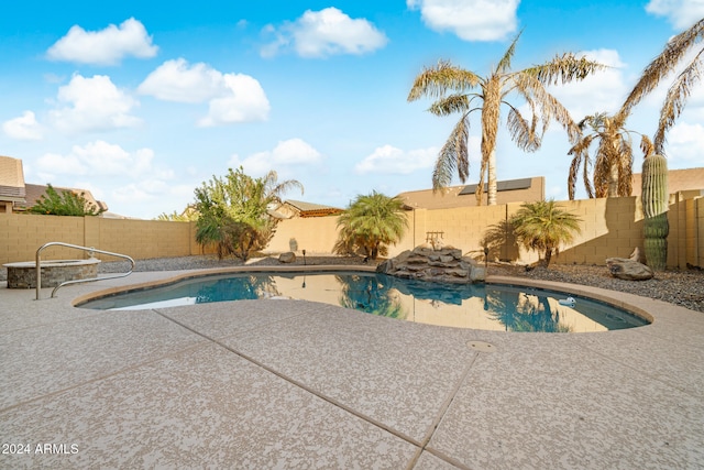 view of pool with a patio area