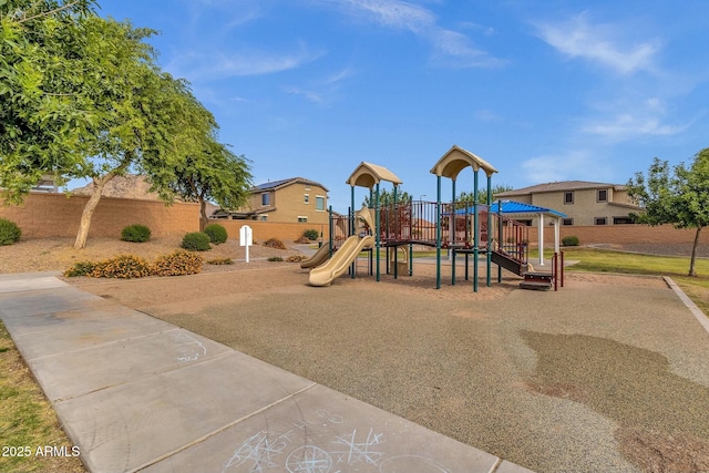 view of play area