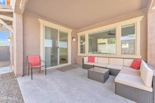 view of patio / terrace featuring outdoor lounge area