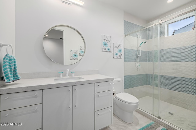 7851 N Central Ave, Phoenix, AZ 85020 - full bath with toilet, vanity, and a shower stall
