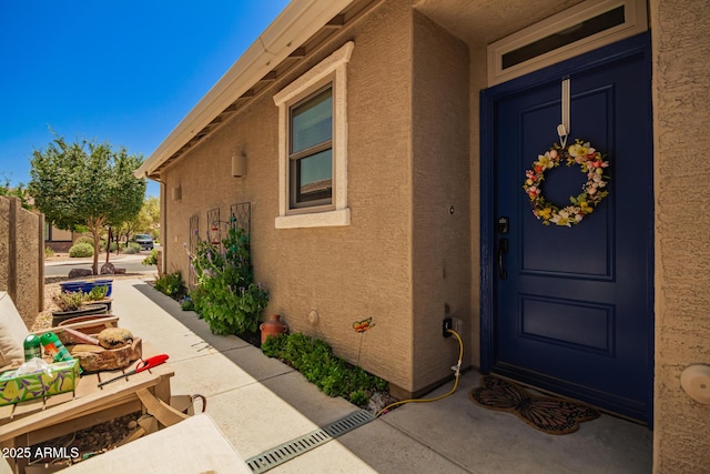7858 W Fetlock Trl, Peoria, AZ 85383 - doorway to property featuring stucco siding