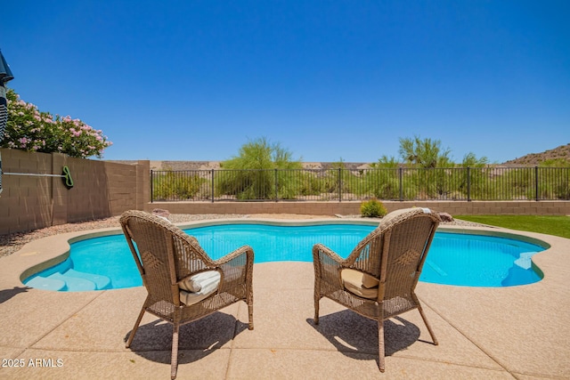 7858 W Fetlock Trl, Peoria, AZ 85383 - view of pool featuring a fenced backyard and a patio area
