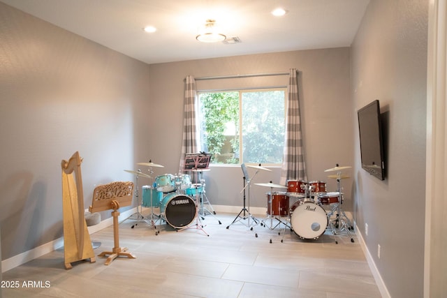 9187 W Parkside Ln, Peoria, AZ 85383 - rec room with baseboards and recessed lighting