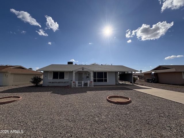 view of front of property