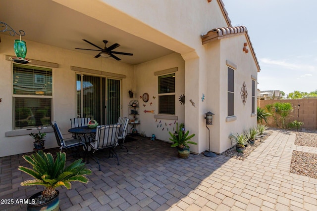 20556 W Point Ridge Rd, Buckeye, AZ 85396 - view of patio with a ceiling fan and outdoor dining space