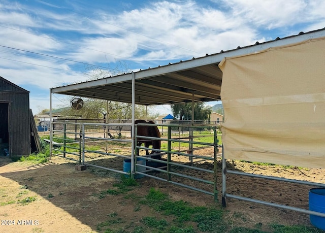 view of stable