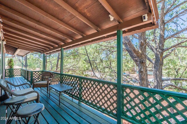 view of wooden terrace