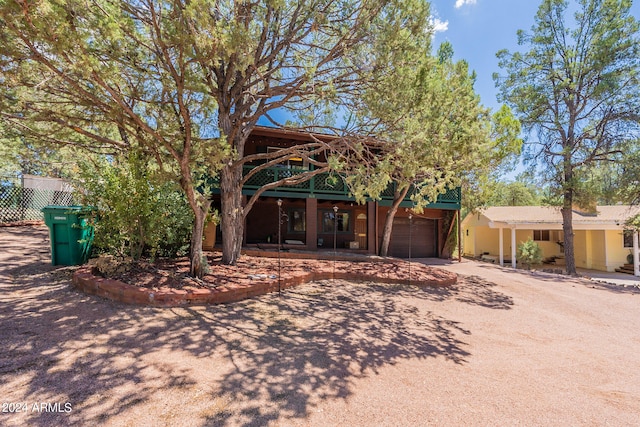 view of front of house featuring a garage