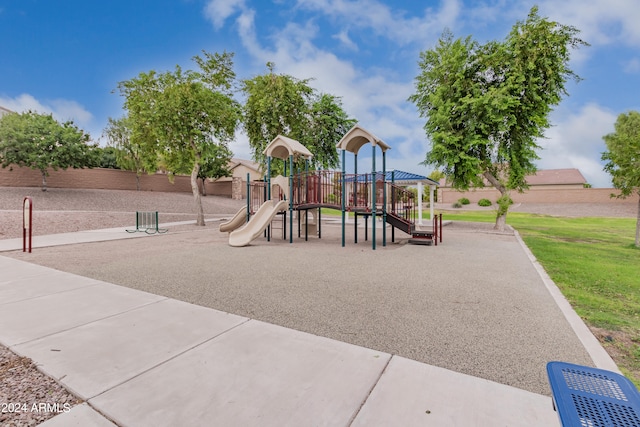 view of jungle gym