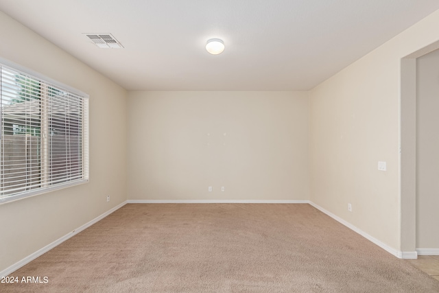 view of carpeted empty room