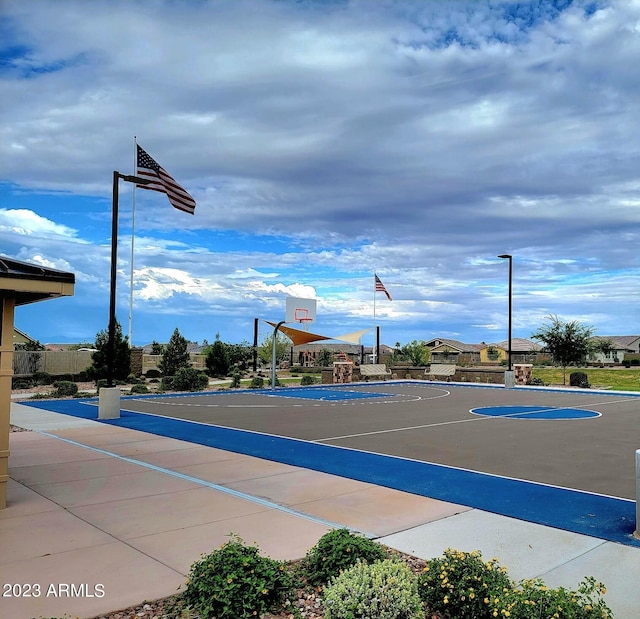 view of sport court