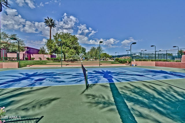 view of tennis court