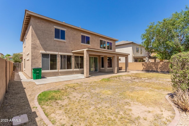 17419 W Elaine Dr, Goodyear, AZ 85338 - back of house featuring stucco siding, a patio area, and a fenced backyard