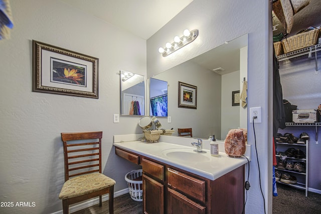 23993 N Desert Dr, Florence, AZ 85132 - bathroom featuring vanity and baseboards