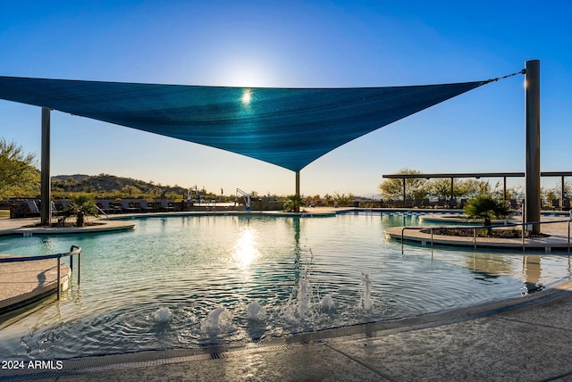 exterior space featuring a community pool