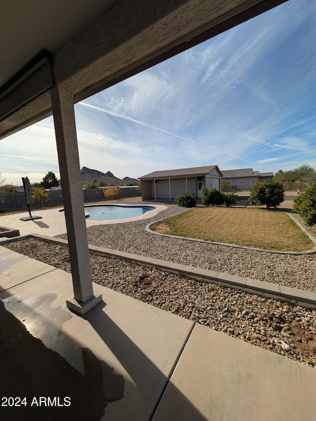 exterior space with a patio area