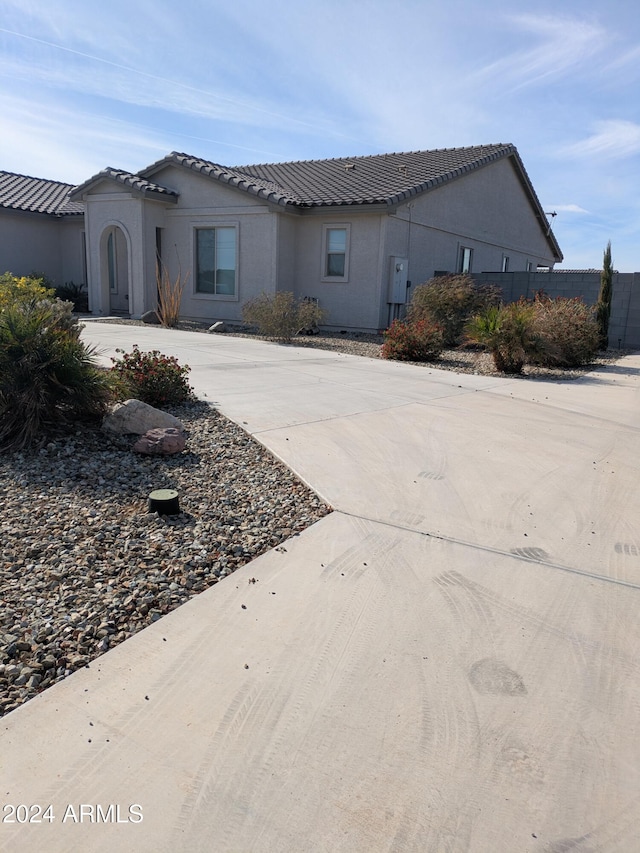 view of front of home