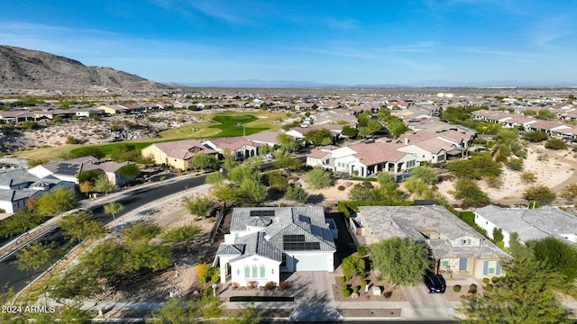 aerial view featuring a mountain view