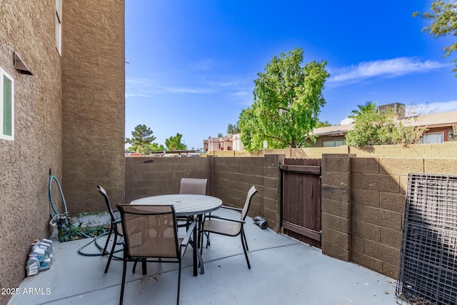 view of patio featuring cooling unit