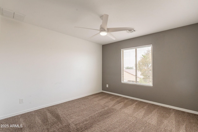 694 W Desert Seasons Dr, San Tan Valley, AZ 85143 - unfurnished room with carpet floors and ceiling fan