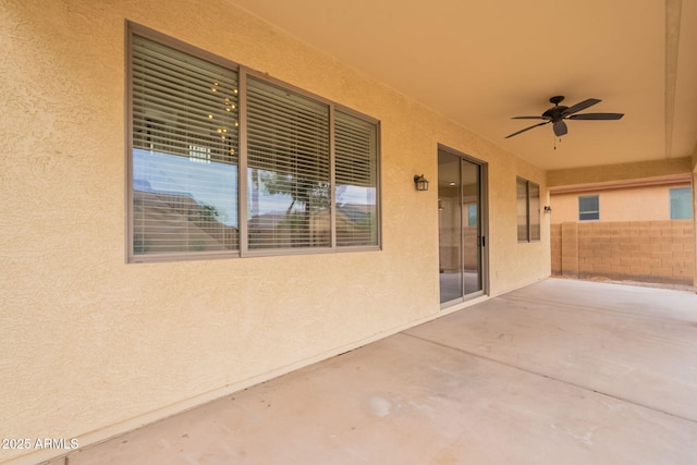 694 W Desert Seasons Dr, San Tan Valley, AZ 85143 - view of patio featuring a ceiling fan