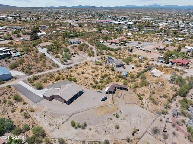 aerial view featuring a mountain view